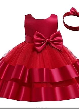 Красивое праздничное платье на 2-7 лет
