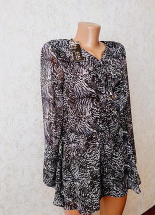 Новая стильная блузка, женская блуза, блузка принт зебра, женская одежда