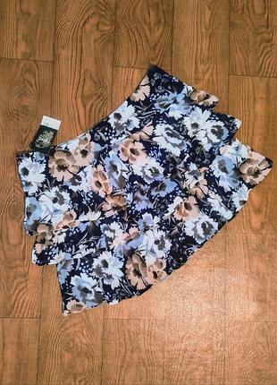 Новая стильная юбка, летняя женская юбка, юбка мини цветочный принт, женская одежда