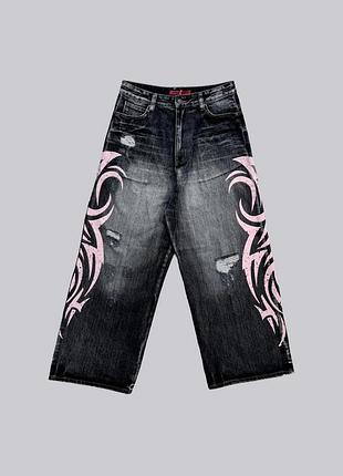 Брюки jaded london pink blade xxs-xl colossus jeans с розовым