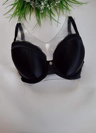 Eur 70e сексуальный черный шелковый бюстгальтер