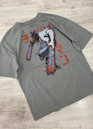 Котонова футболка унісекс людина-бензопила)