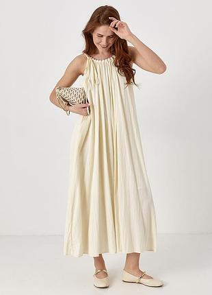 Сарафан на бретелях-бусах розкльошений