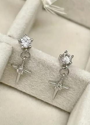 Сережки хрестики