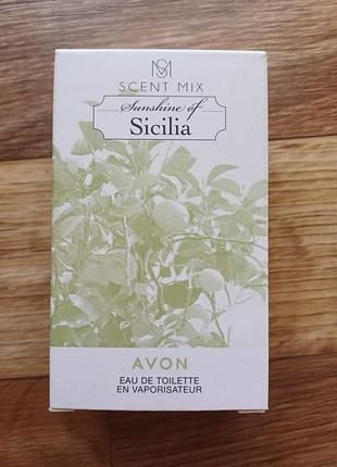 Sunshine of sicilia scent mix avon туалетна вода 30 мл