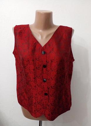 Блуза жилет хэндмейд шелк винтаж