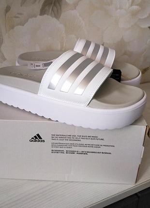 Шлепанцы босоножки шлепки на платформе 40 41 размер адидас адидас adidas