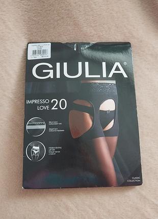 Коготь женские изысканные сексуальные черные 20 ден den giulia impresso love sexy