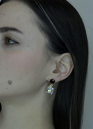 Женские серьги с камнями 💎