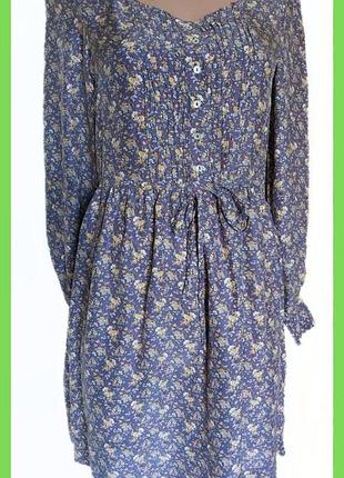 Шелковое платье мини длинный рукав туника 100% шелк zara р. m, s