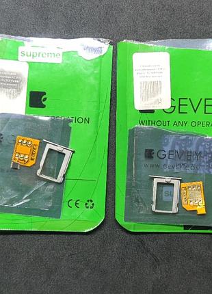 Sim картки для разблокування apple iphone 4 / 4g лотом 2шт