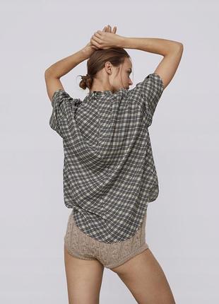 Штапельная блуза зара топ  от zara