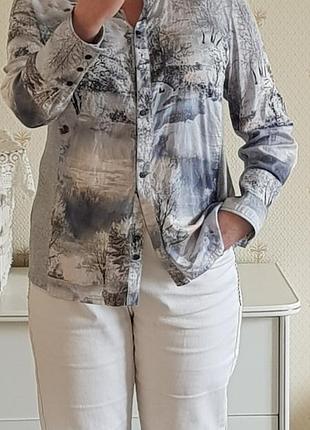 Рубашка с принтом gerry weber котоновая