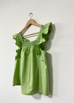 Коттоновая блуза с красивой спинкой🌿
