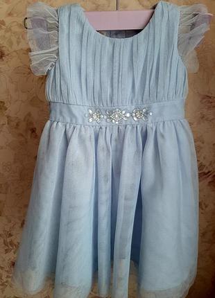 Платье детское праздничное на 12 месяцев