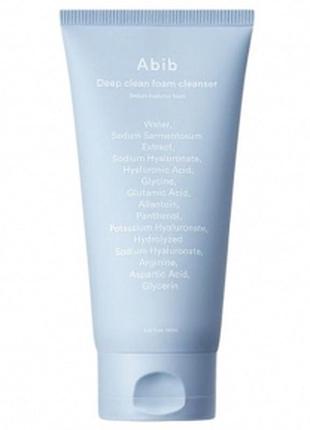 Пінка для глибокого очищення abib deep clean foam cleanser sedum hyaluron foam, 150 мл