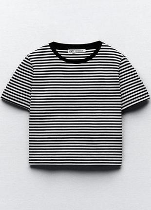 Топ кроп топ укорочена футболка zara