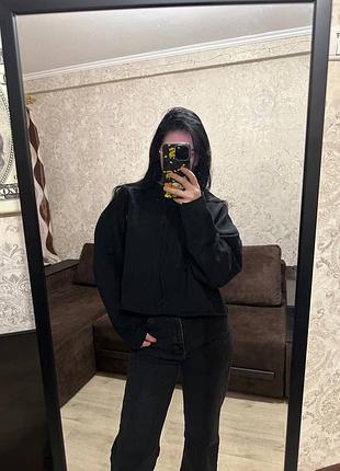 Худі з необробленим низом, оверсайз чорна жіноча худа кофта з капюшоном