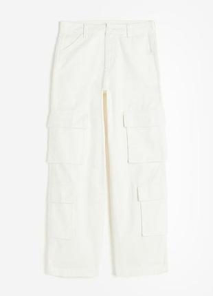 Штани брюки карго штани рівні широкі брюки карго штаны ровные с карманами