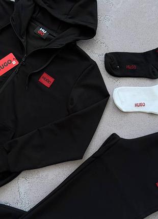 Костюм hugo: зап худи-брюки 2 пары носков в подарок!2 фото