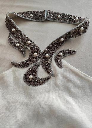 Вечірній святковий топ з чокером