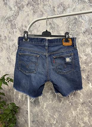 Шорти джинсові шорти бермуди levi’s рвані джинсові шорти