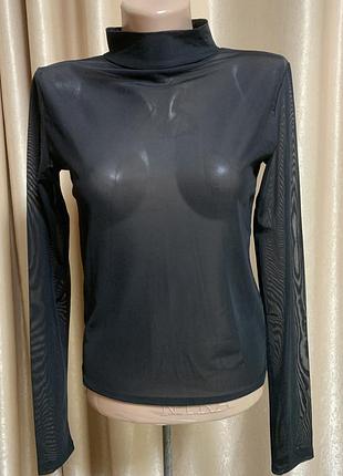 Блузка сітка з довгим рукавом розмір m