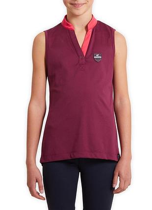 Легкая спортивная футболка без рукавов для верховой езды конного спорта decathlon fouganza light 500