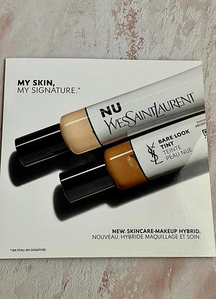 Саше пробників yves saint laurent nu bare look tint skin tint foundation