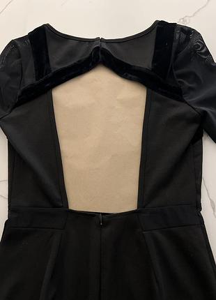 Сукня вечірня чорна asos 38 розмір міді 4