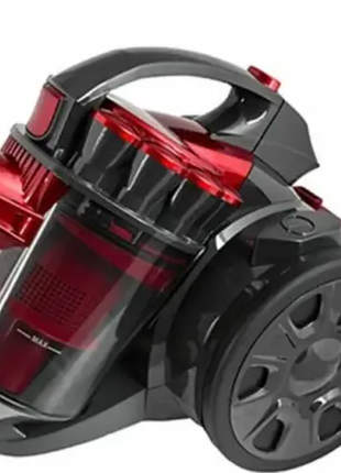 Красный пылесос без мешка grant горизонтально-1605 (контейнерный пылесос) 3000 вт + универсальная щетка