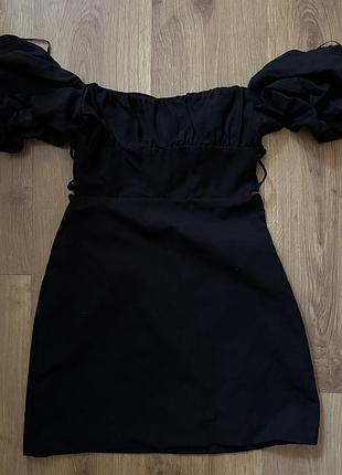 Чорна сукня zara