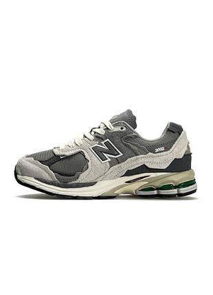 New balance 2002r grey beige green. артикул owl3831