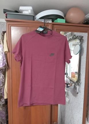 Новые мужские футболки, хлопок+ вискоза,растовка s-xxl,марсала, качество отличное