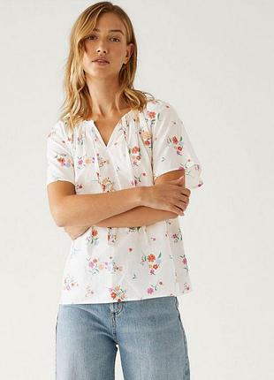 Невагома блузка marks & spencer, бавовна