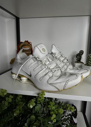 Шкіряні кросівки vintage nike shox оригінал