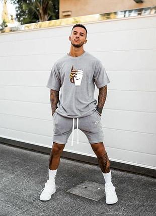 Костюм летний мужской футболка шорты 46-56 р-р