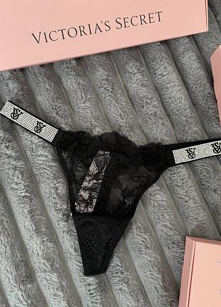 Трусики танга со стразами от victorias secret