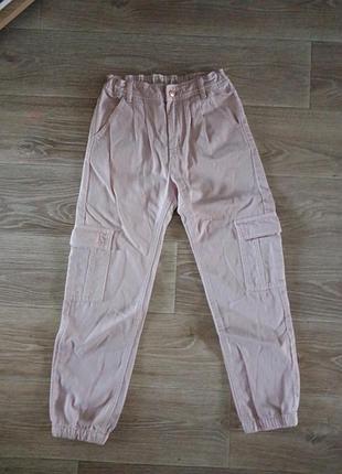 Подростковые джинсы розовые