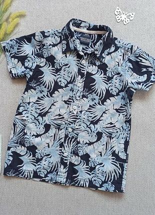 Детская летняя рубашка 7-8 лет trespass с коротким рукавом для мальчика