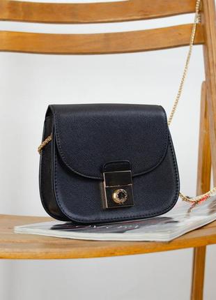 Accessorize черная маленькая сумочка с длинным ремешком цепочкой, сумка кроссбоди1 фото