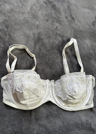 Бюстгальтер балконет діф анжеліка з мереживом без поролону