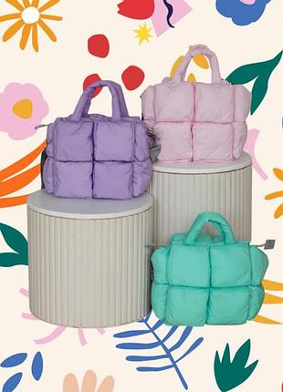 Мини дутая сумочка bomb