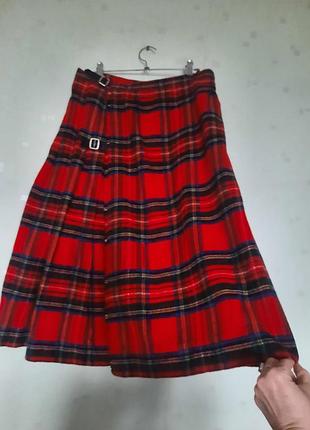 Настоящая дизайнерская винтажная шерстяная кашемировая шотландская юбка rosita kinloch anderson