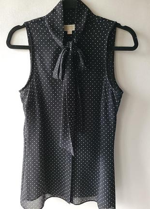 Michael kors блуза на пуговицах с бантом