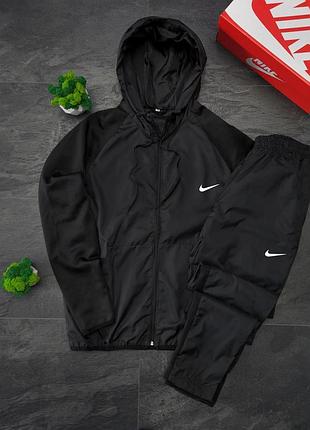 Костюм nike плащевка / дайвинг (черный цвет)