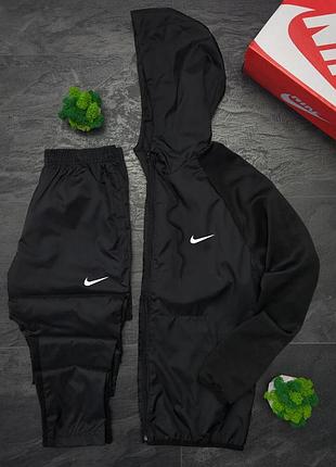 Костюм grey nike плащевка / дайвинг (черный цвет)3 фото