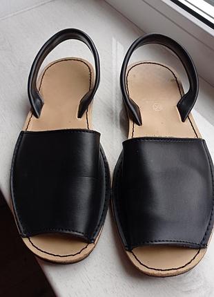 Кожаные босоножки менорка аварки avarca menorquina