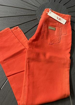 Жіночі джинси versace 25 розмір помаранчеві
