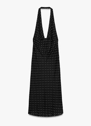 Сукня жіноча чорна в горох zara new